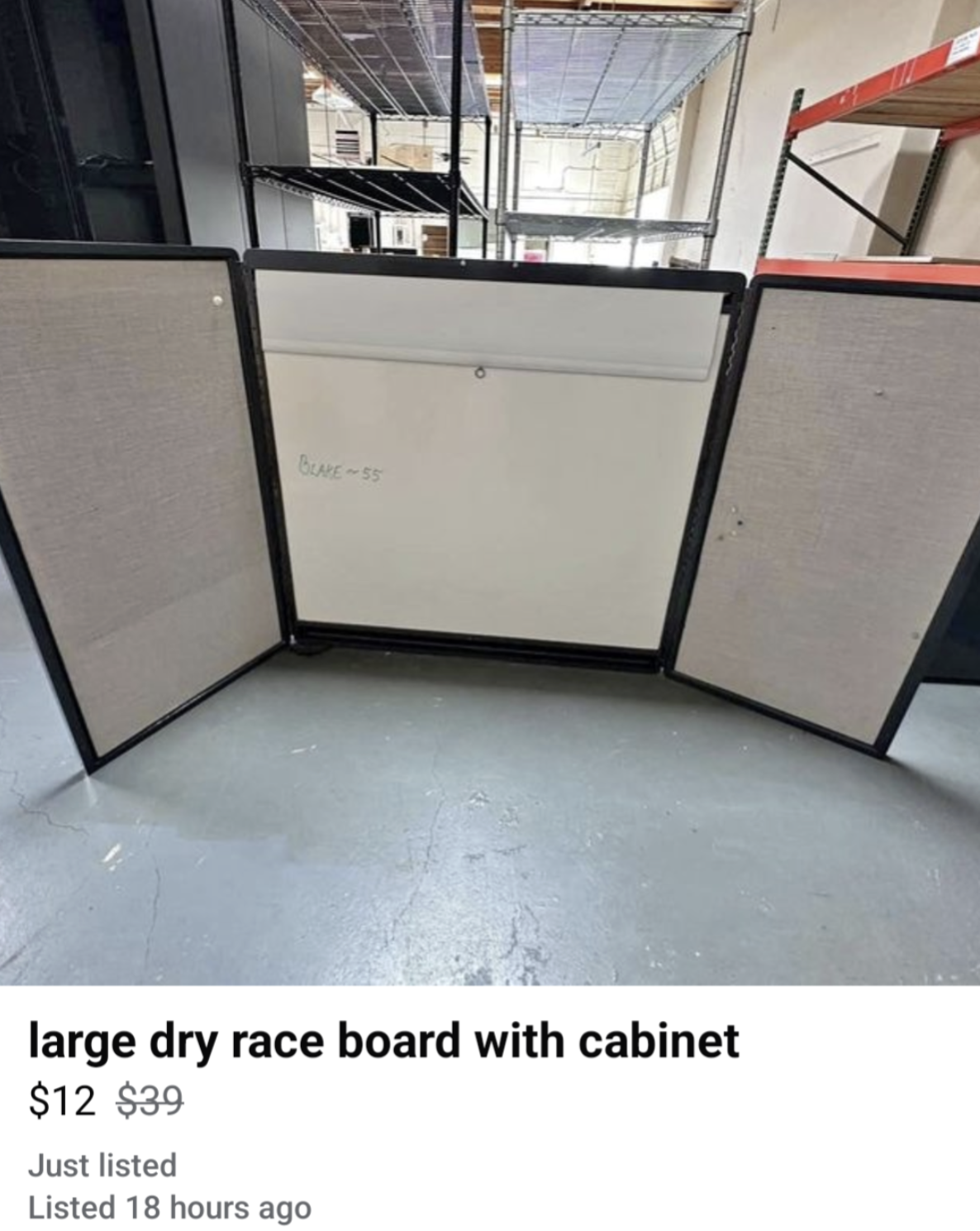 floor - large dry race board with cabinet $12 $39 Just listed Listed 18 hours ago